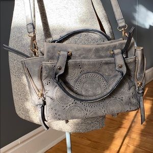 Gray Crossbody Bag